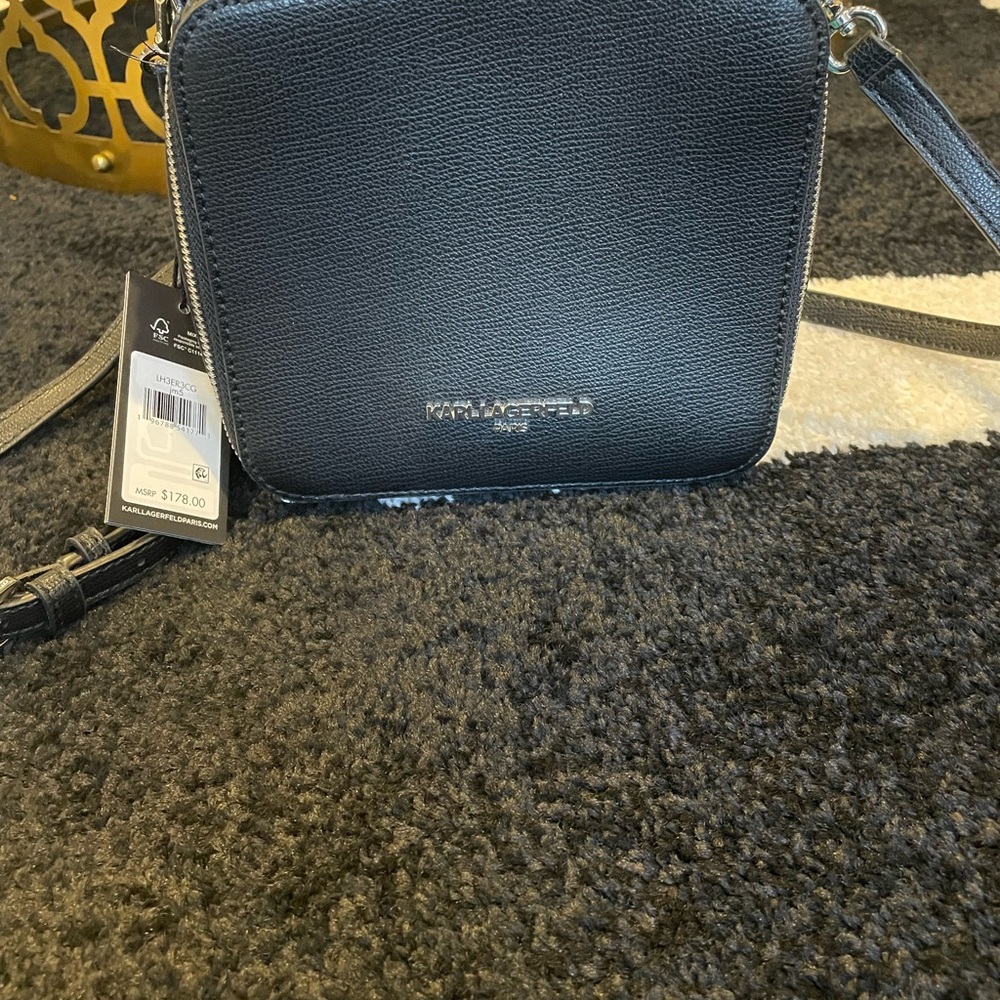 Karl Lagerfeld Elegant Black Crossbody Bag